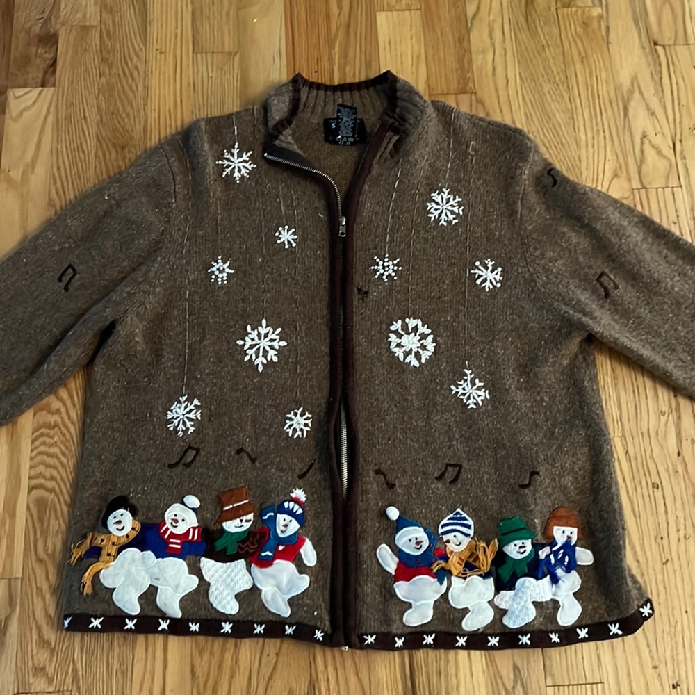 Christmas Sweater with Snowman ☃️
